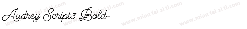 Audrey Script3 Bold字体转换